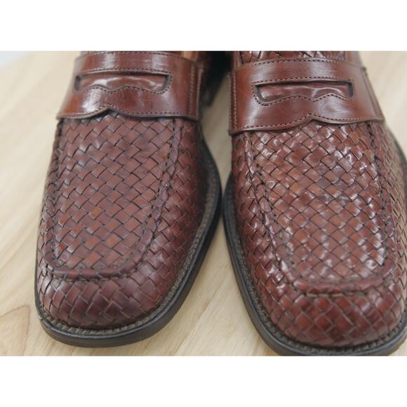 Burberry woven‎ leather loafters Dress Shoe Size 41 Brown Made in Italy main image 4